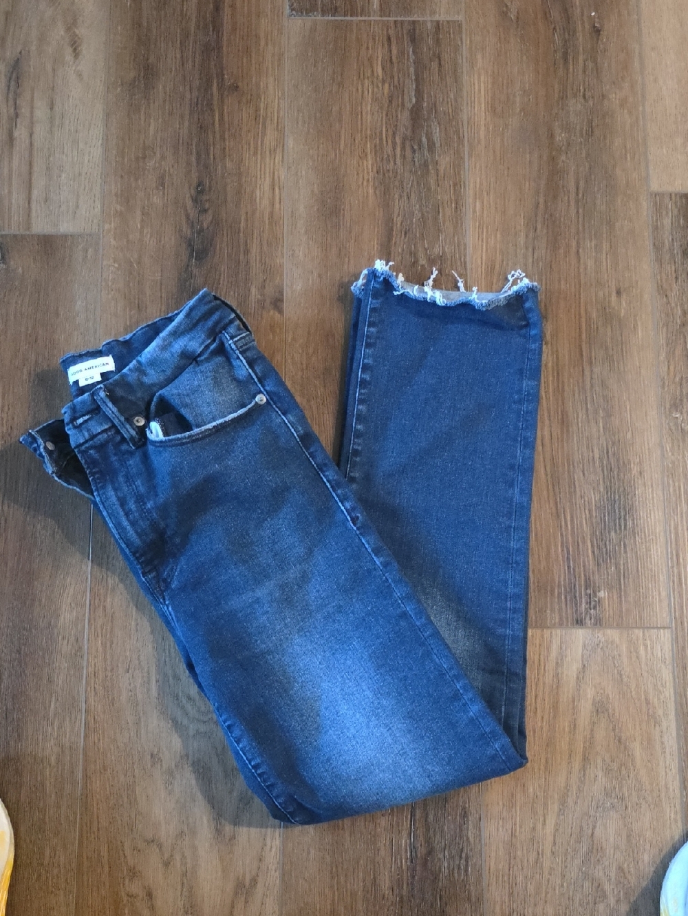 Always Fits Good American Dark Blue Jeans